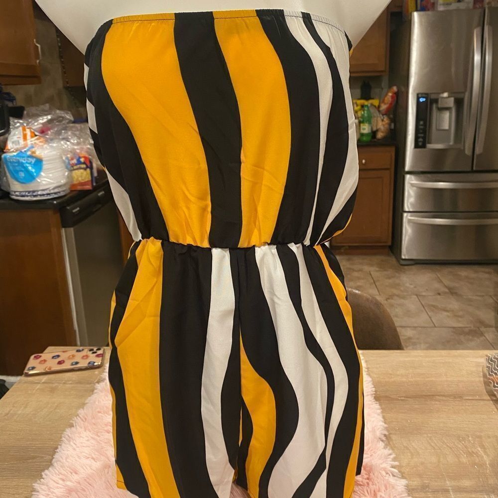 Stripped Romper